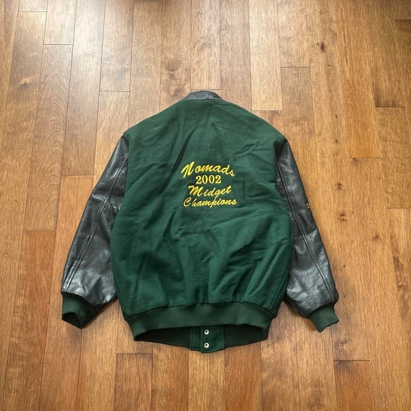 Men’s Vintage 2002 North Winnipeg Nomads wool and leather varsity jacket - Picture 2 of 7